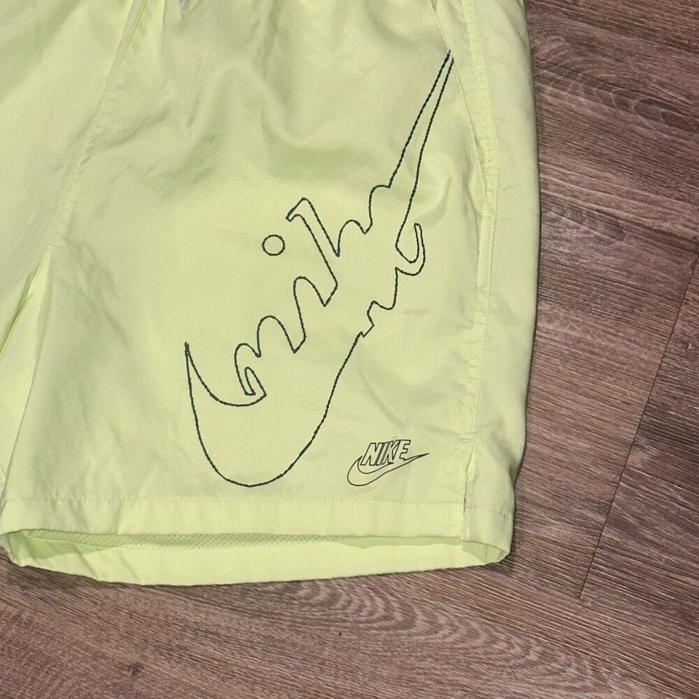 Nike barely volt neon men’s shorts Nike swoosh L - Picture 5 of 10